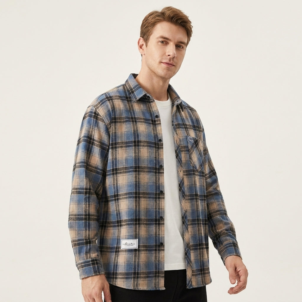 Jeroen | Geruit overshirt voor heren - view 6
