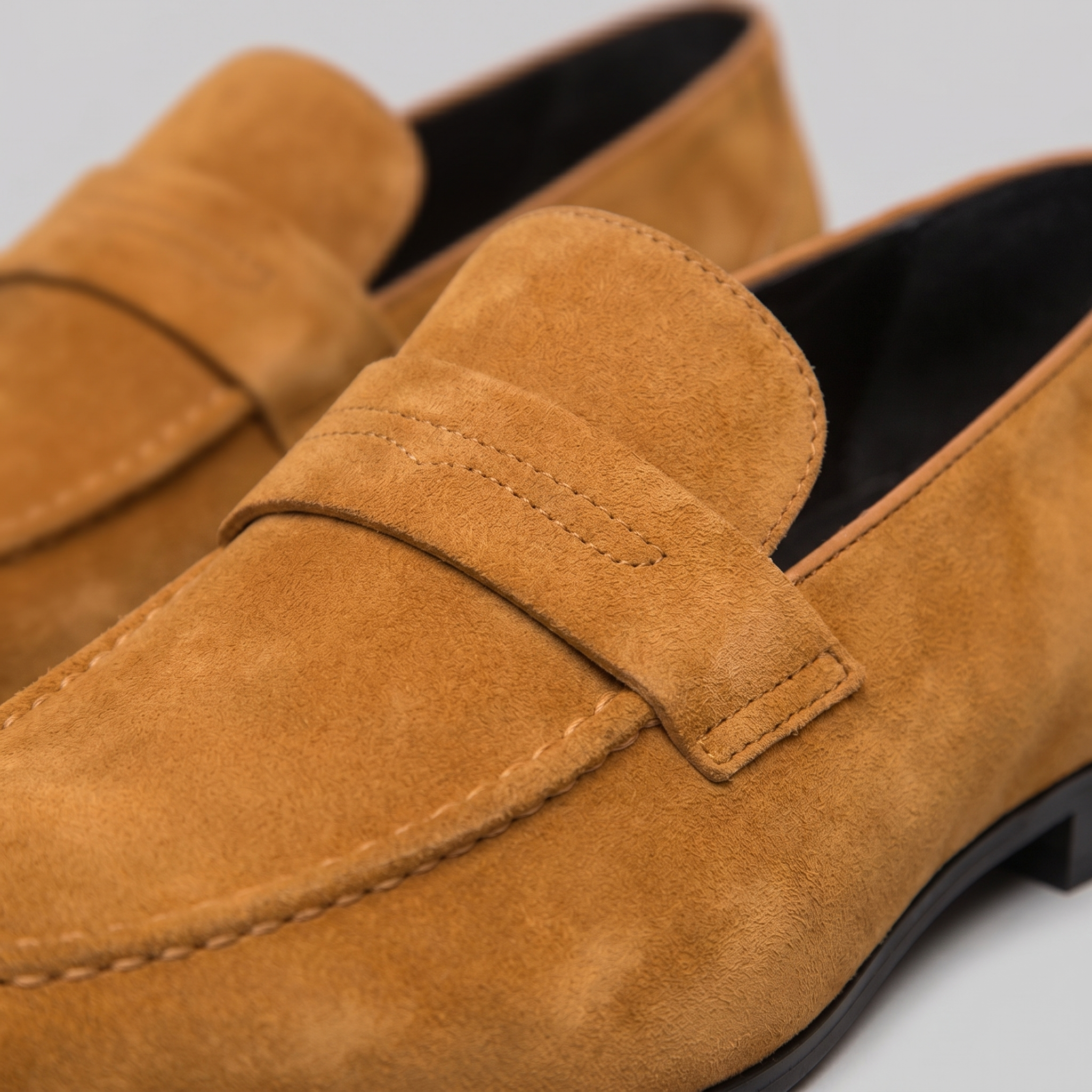 Jesse | Suède penny loafers voor heren - view 14