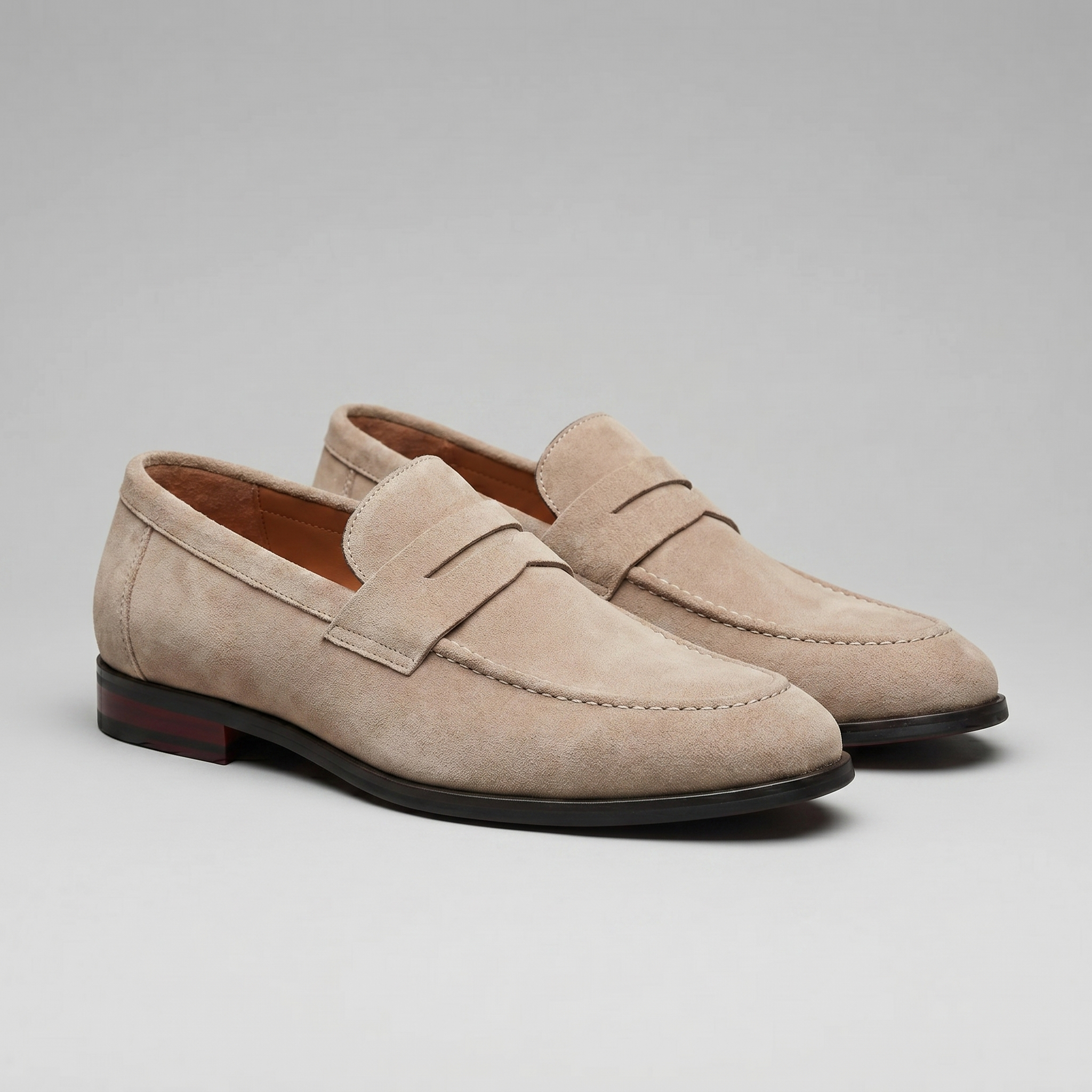 Jesse | Suède penny loafers voor heren - view 23