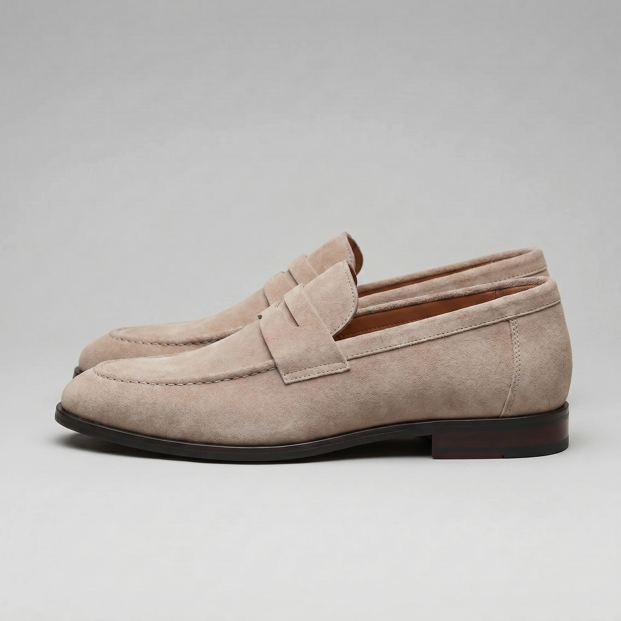 Jesse | Suède penny loafers voor heren - view 24
