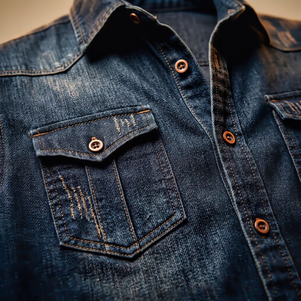 Johannes | Denim overhemd voor heren met lange mouw - view 6