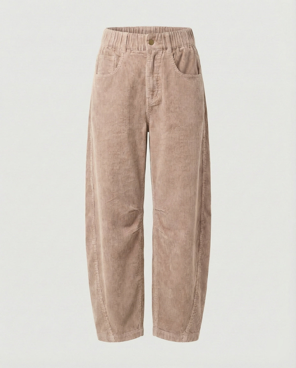 Jolijn | Corduroy broek voor dames met hoge taille - Crème