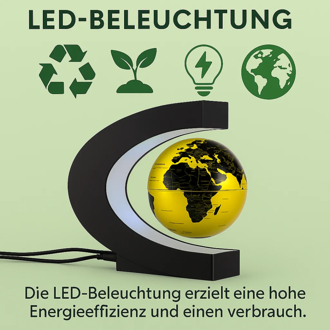 Jorn | Zwevende wereldbol lamp met LED - foto 6