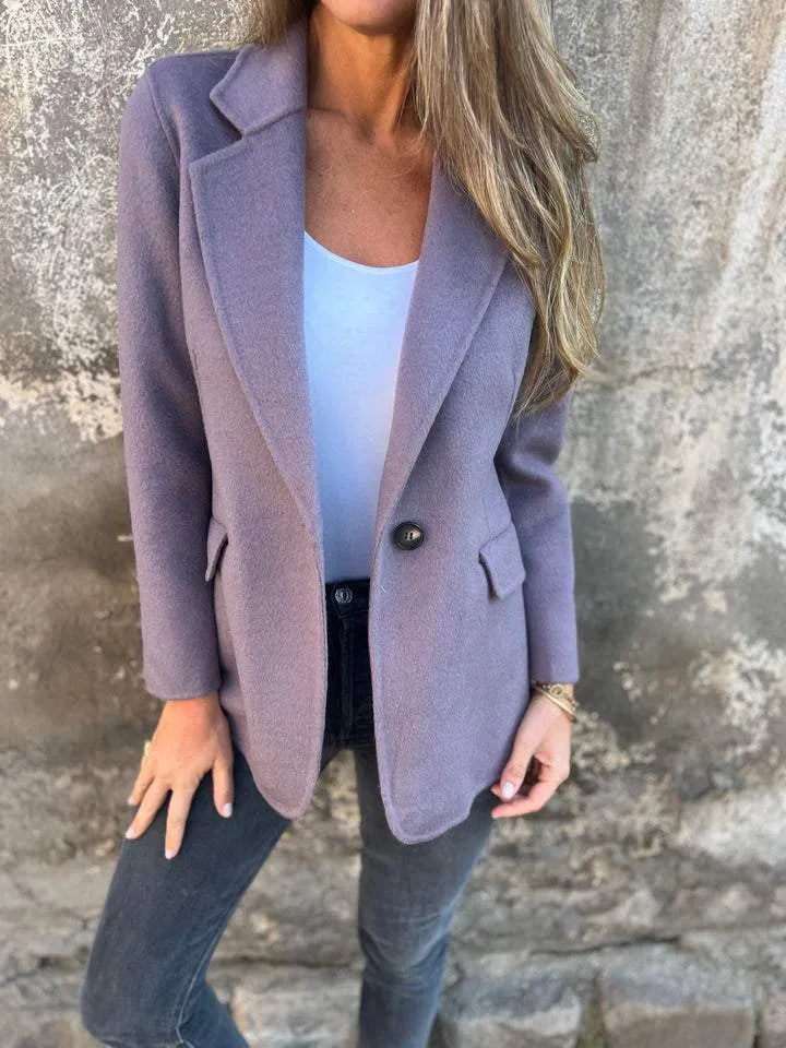 Casual blazer met relaxte revers - Stijlvolle lichtgewicht laag voor dames