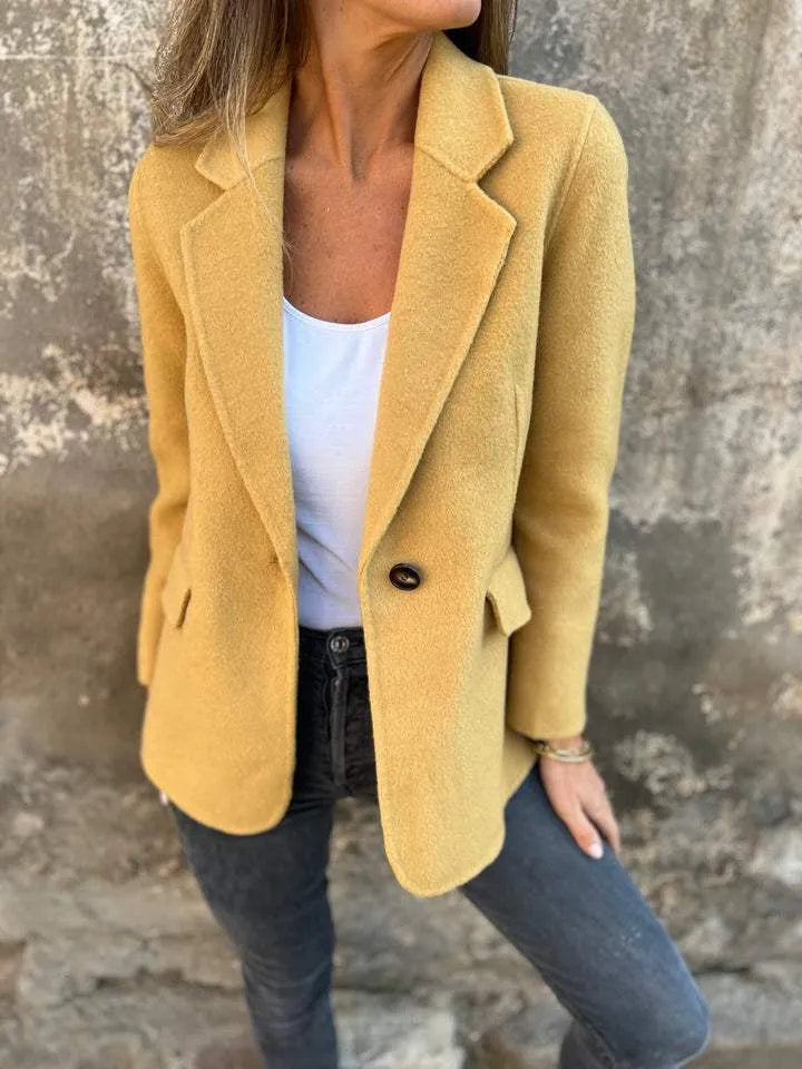 Casual blazer met relaxte revers - Stijlvolle lichtgewicht laag voor dames