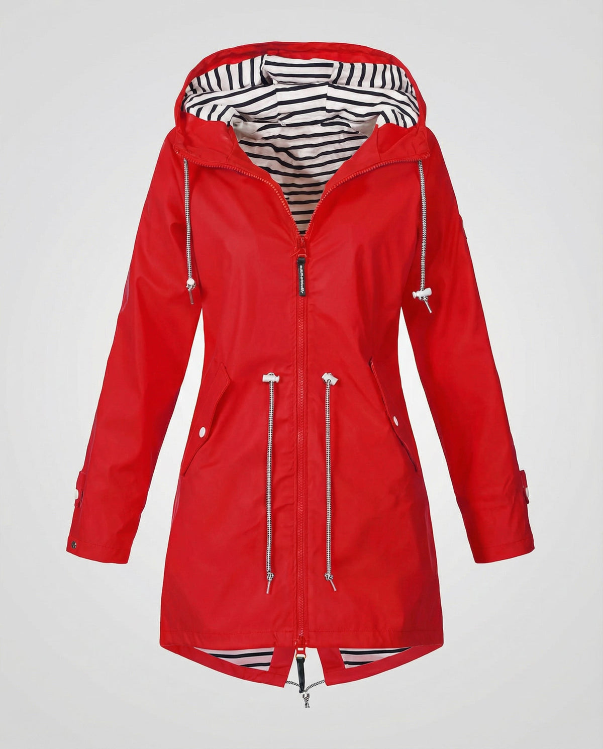 Julia | Regenjas met capuchon voor dames - Rood