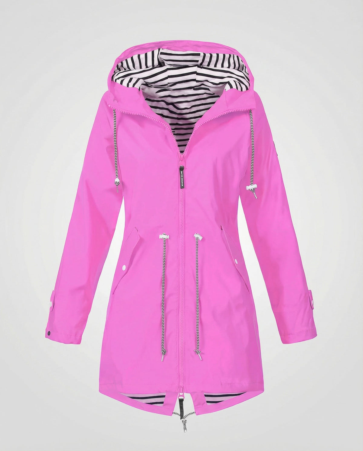 Julia | Regenjas met capuchon voor dames - Roze
