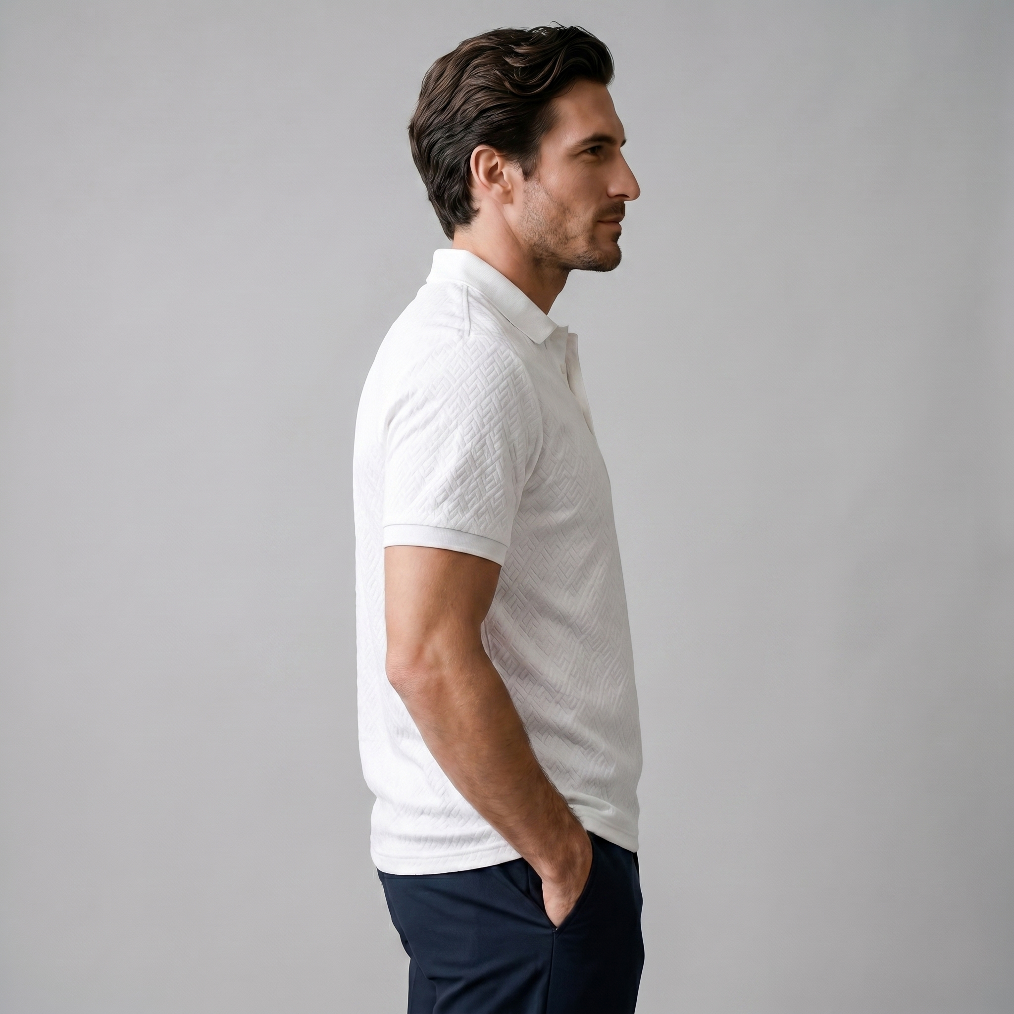 Julian | Getailleerde polo voor heren - view 2