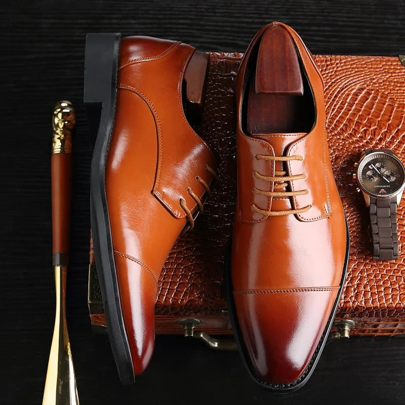 Julian | Leren nette veterschoenen voor heren - view 4