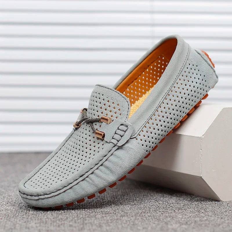 Karel | Suède loafers voor heren - Grijs