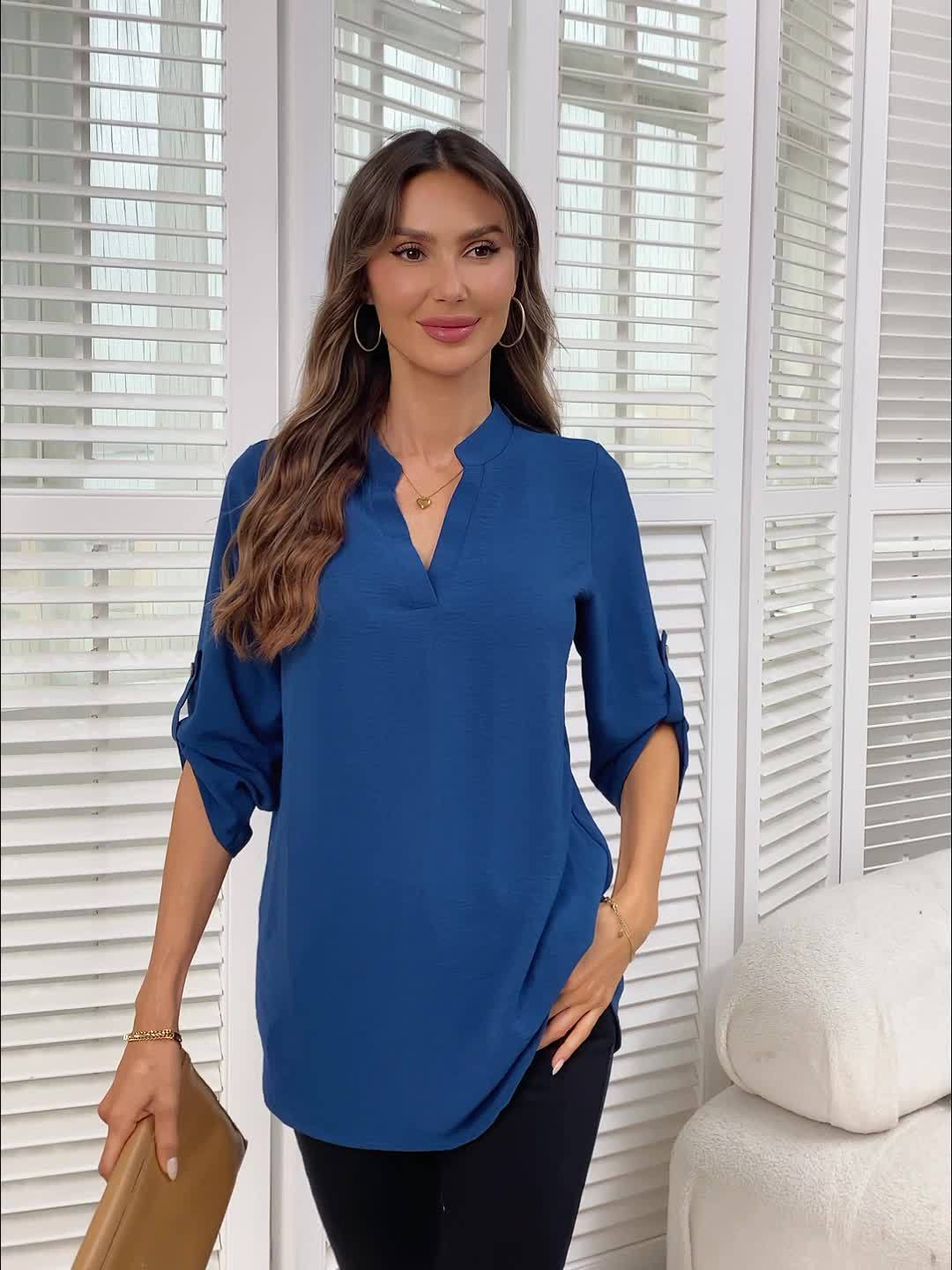 Lara | Blouse met V-hals voor dames - view 27