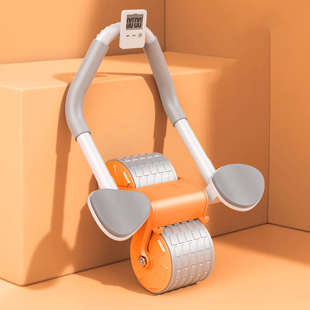 Laurens | Ab roller met elleboogsteun en timer - Oranje