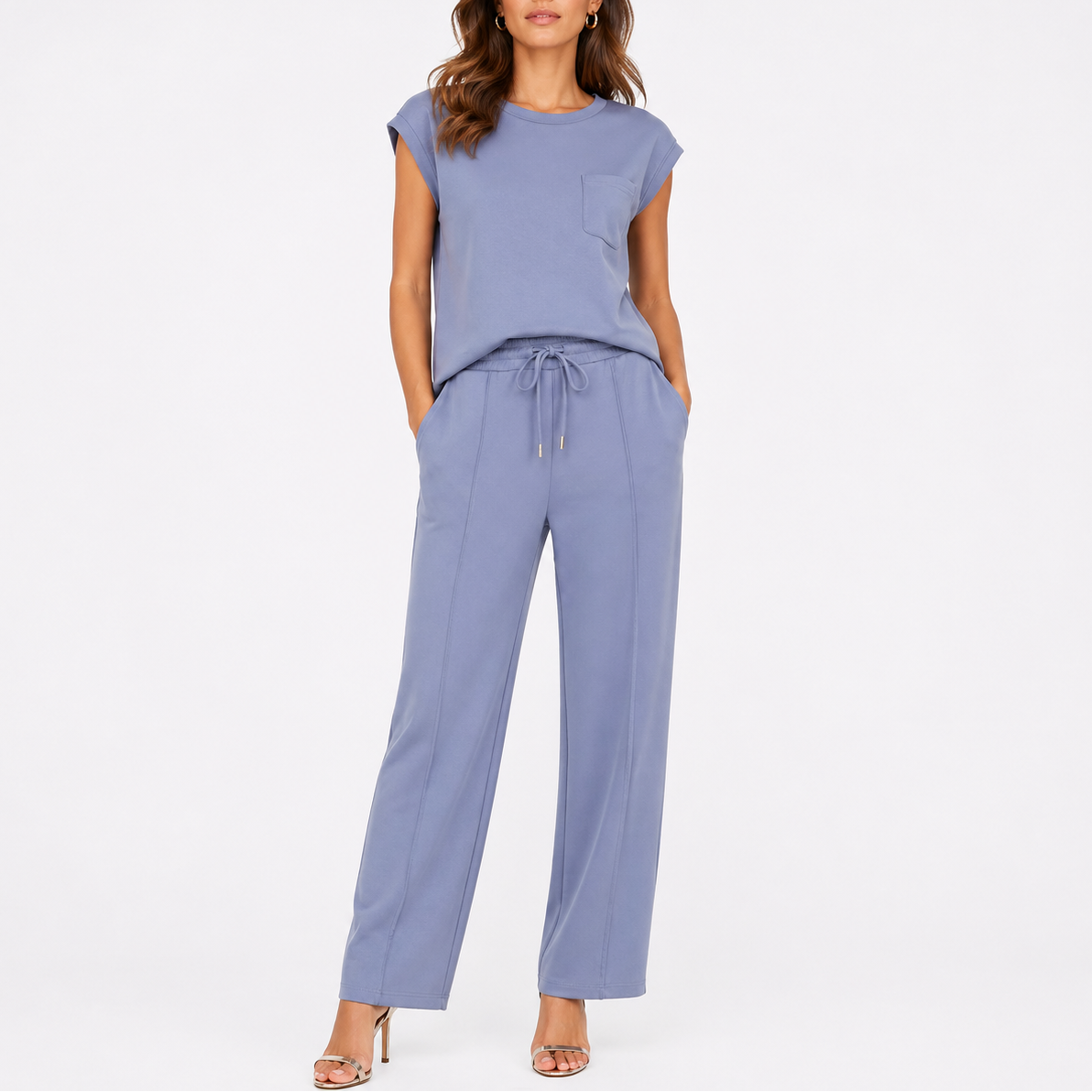 Lena | Tweedelige set voor dames - Blauw