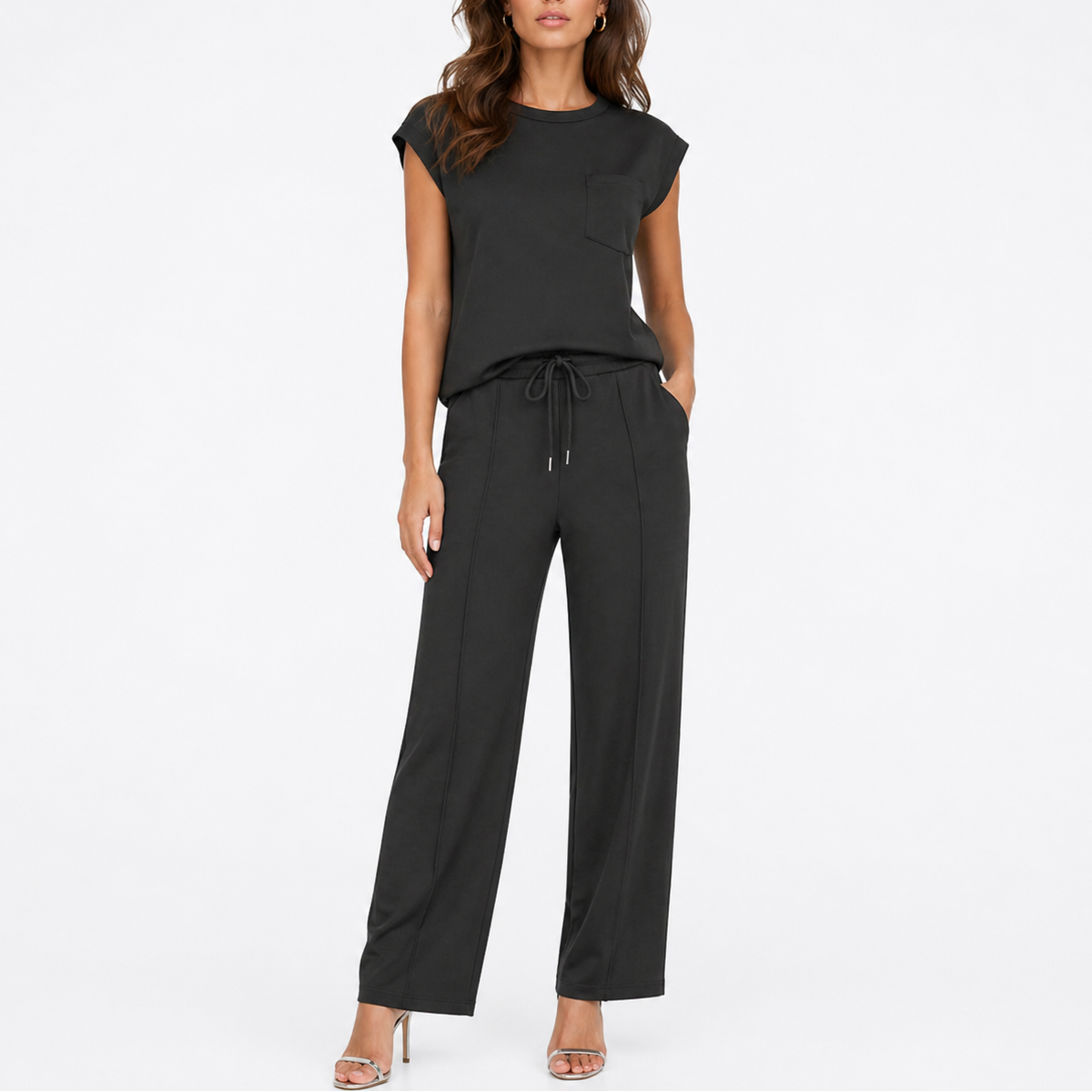 Lena | Tweedelige set voor dames - Zwart
