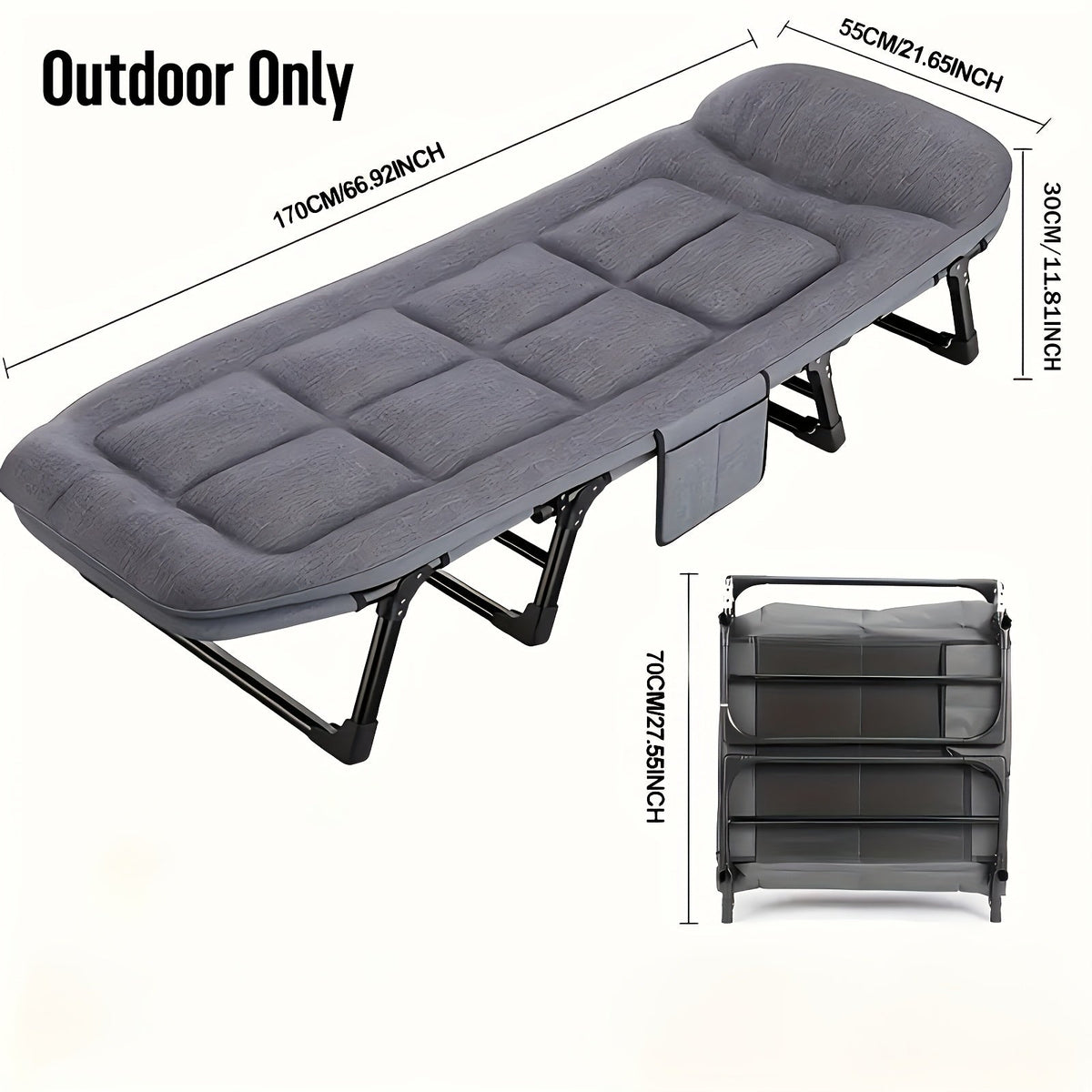 Leon | Opvouwbaar campingbed voor volwassenen - foto 8