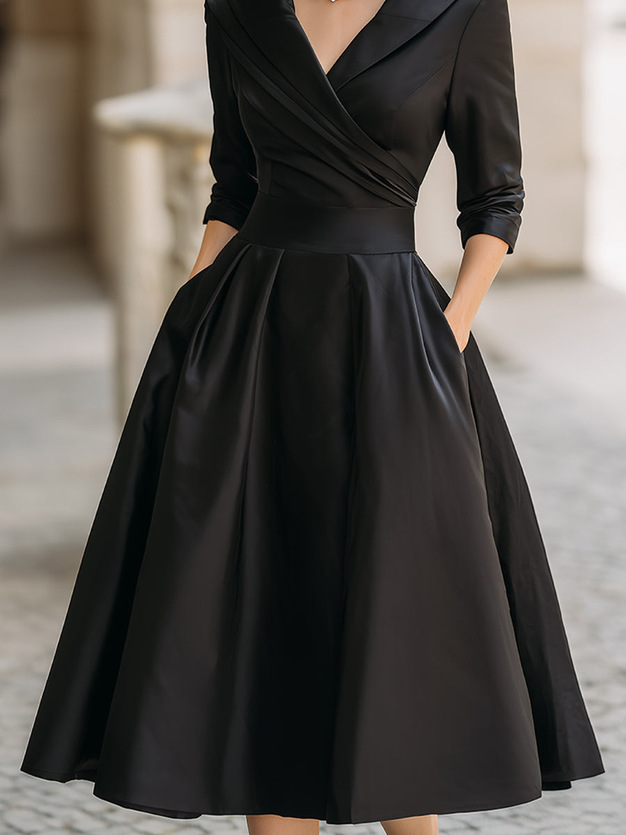 Loes | Elegante galajurk met V-hals - view 8