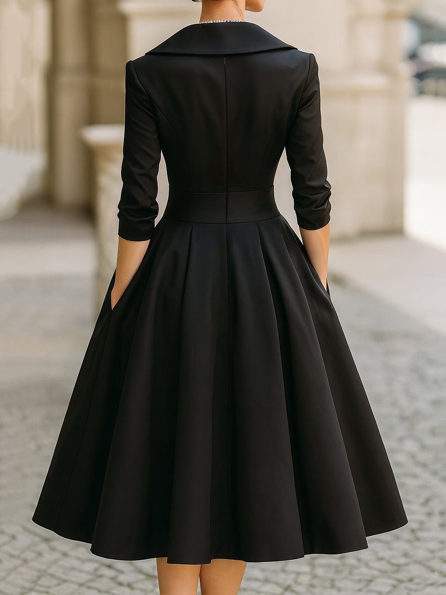 Loes | Elegante galajurk met V-hals - view 9