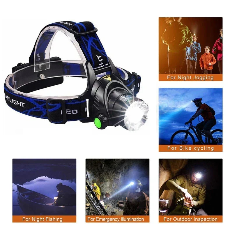 Luc | Oplaadbare LED-hoofdlamp met zoom - view 2