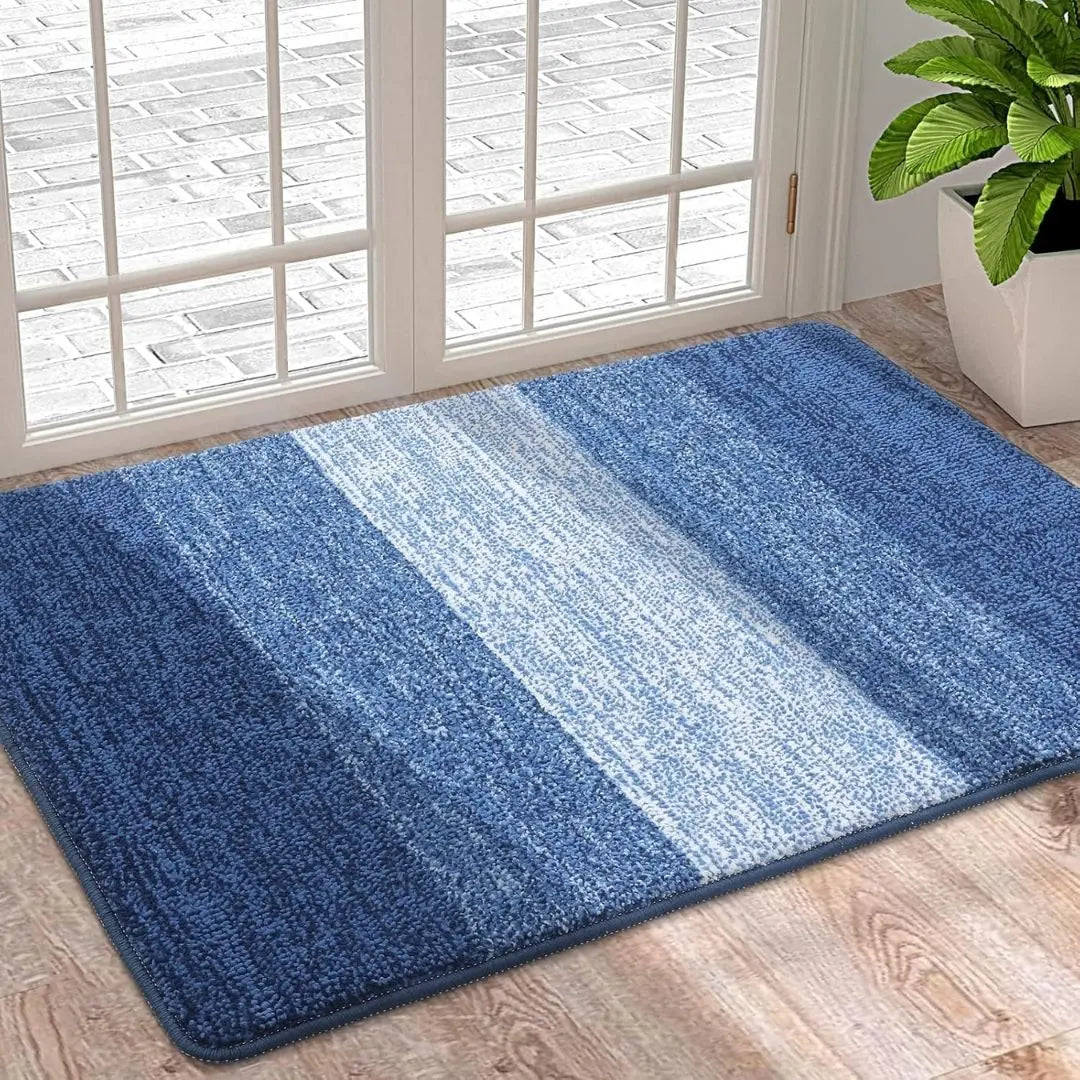 Machiel | Wasbare deurmat met antislip - Marineblauw