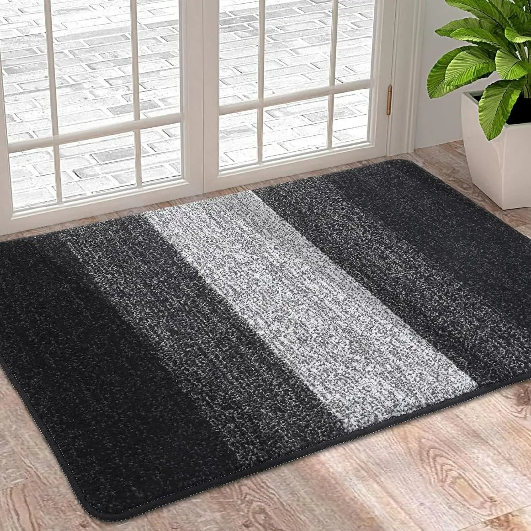 Machiel | Wasbare deurmat met antislip - Zwart