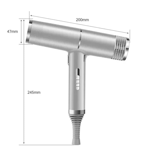 Lichtgewicht ionische föhn met magnetische nozzle – snelle styling