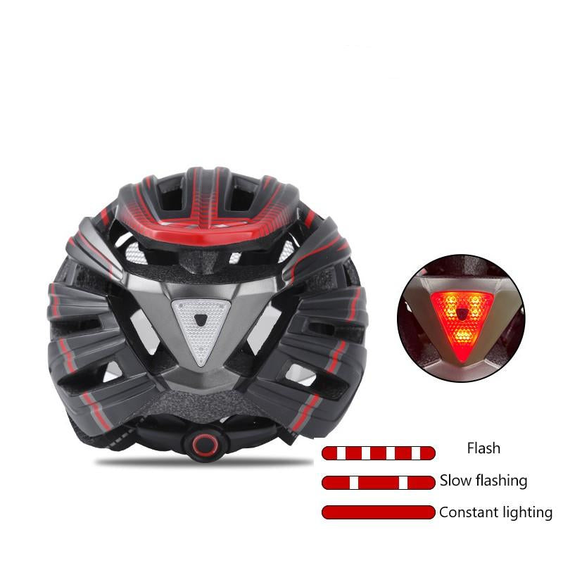 Marnix | Fietshelm met vizier en LED-achterlicht - view 3