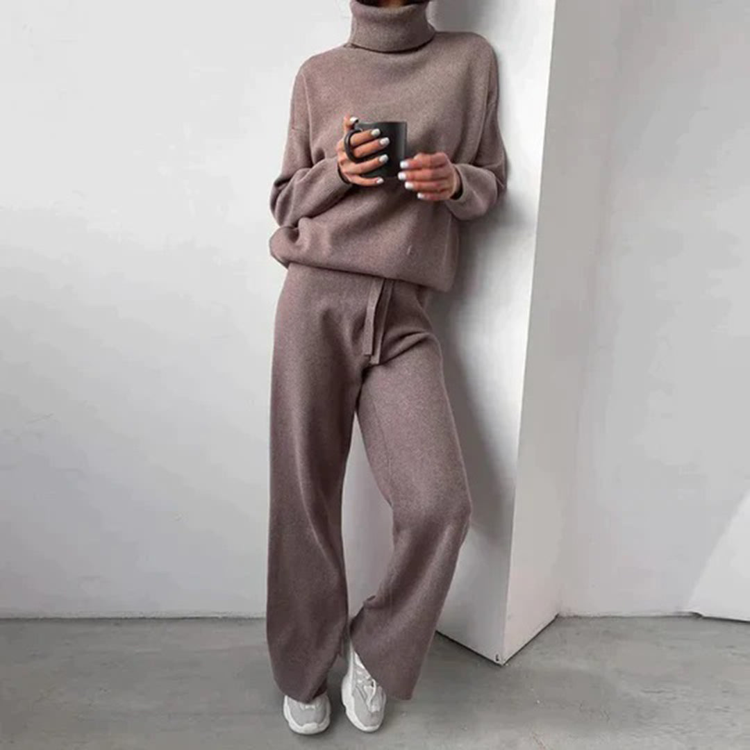 Maud | Gebreide loungeset met coltrui - foto 5