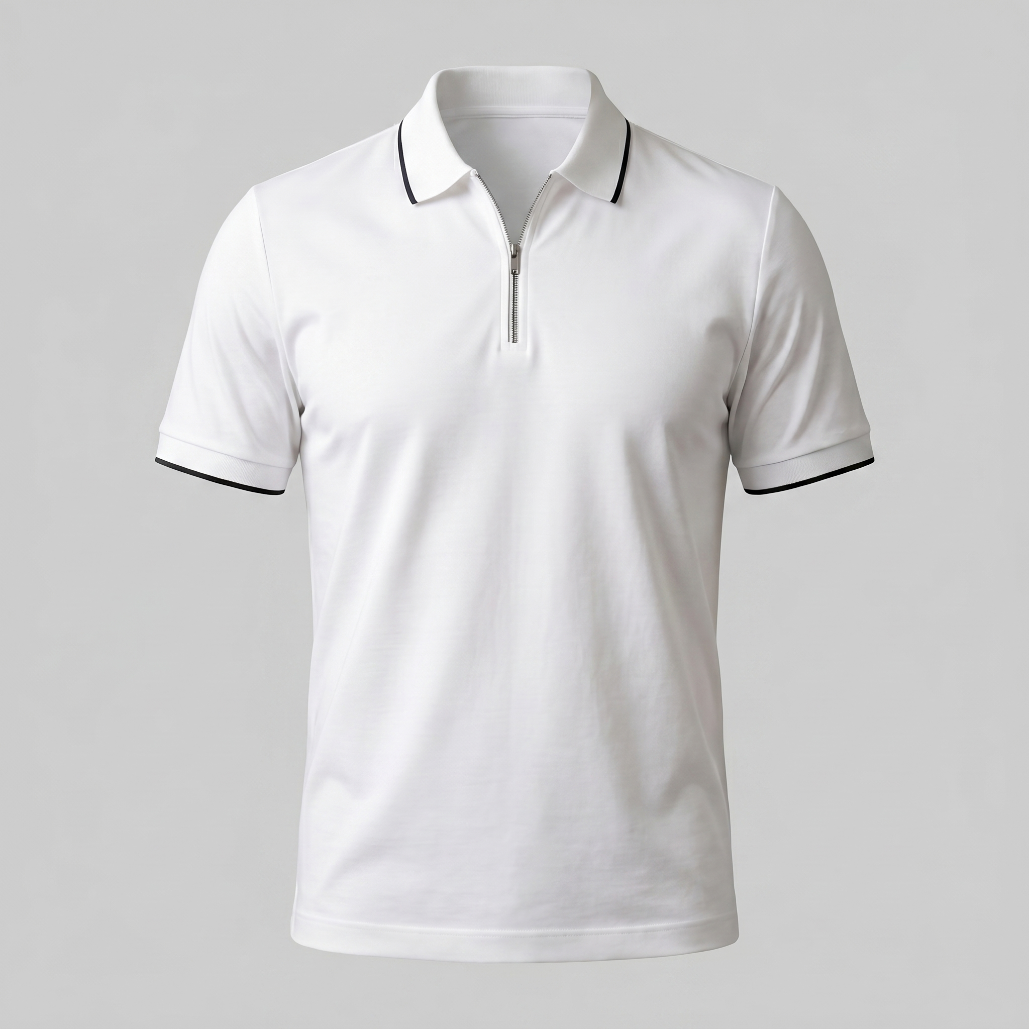 Mees | Poloshirt heren met korte mouw en rits - view 6