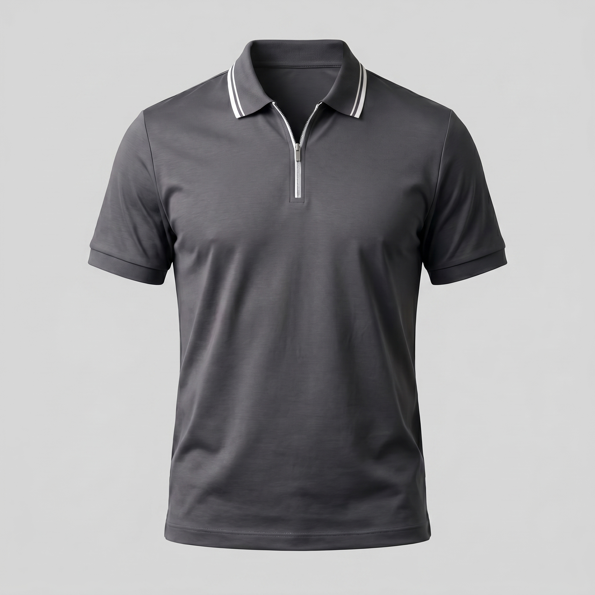 Mees | Poloshirt heren met korte mouw en rits - view 9