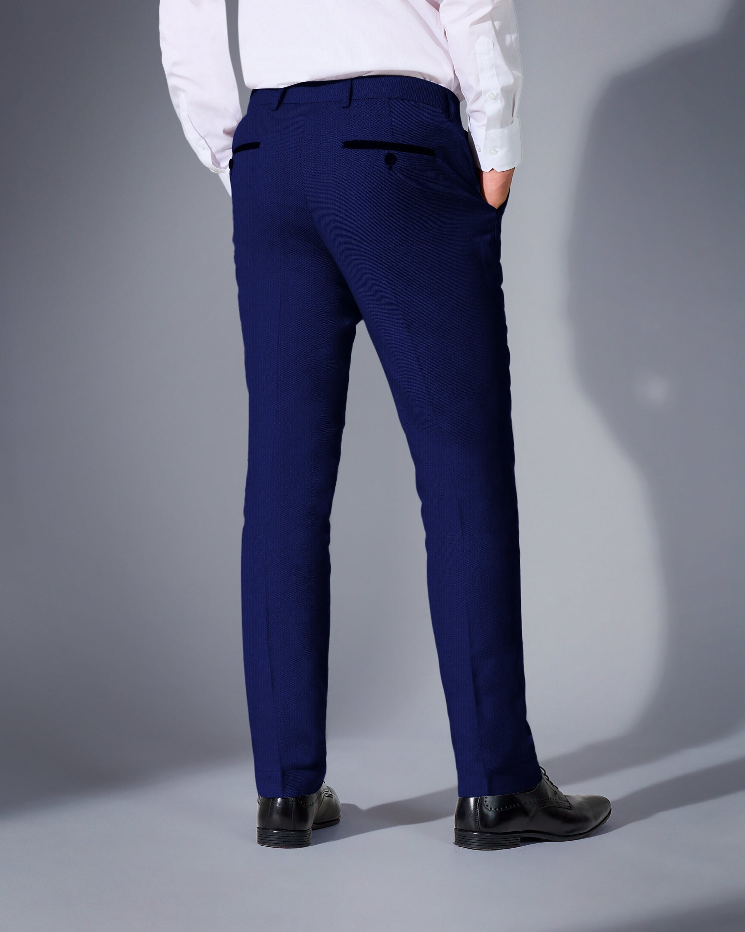 Mick | Tweedelig herenpak slim fit, kobaltblauw - view 5
