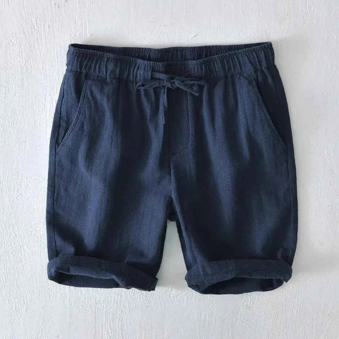 Milan | Korte broek heren met trekkoord - Blauw