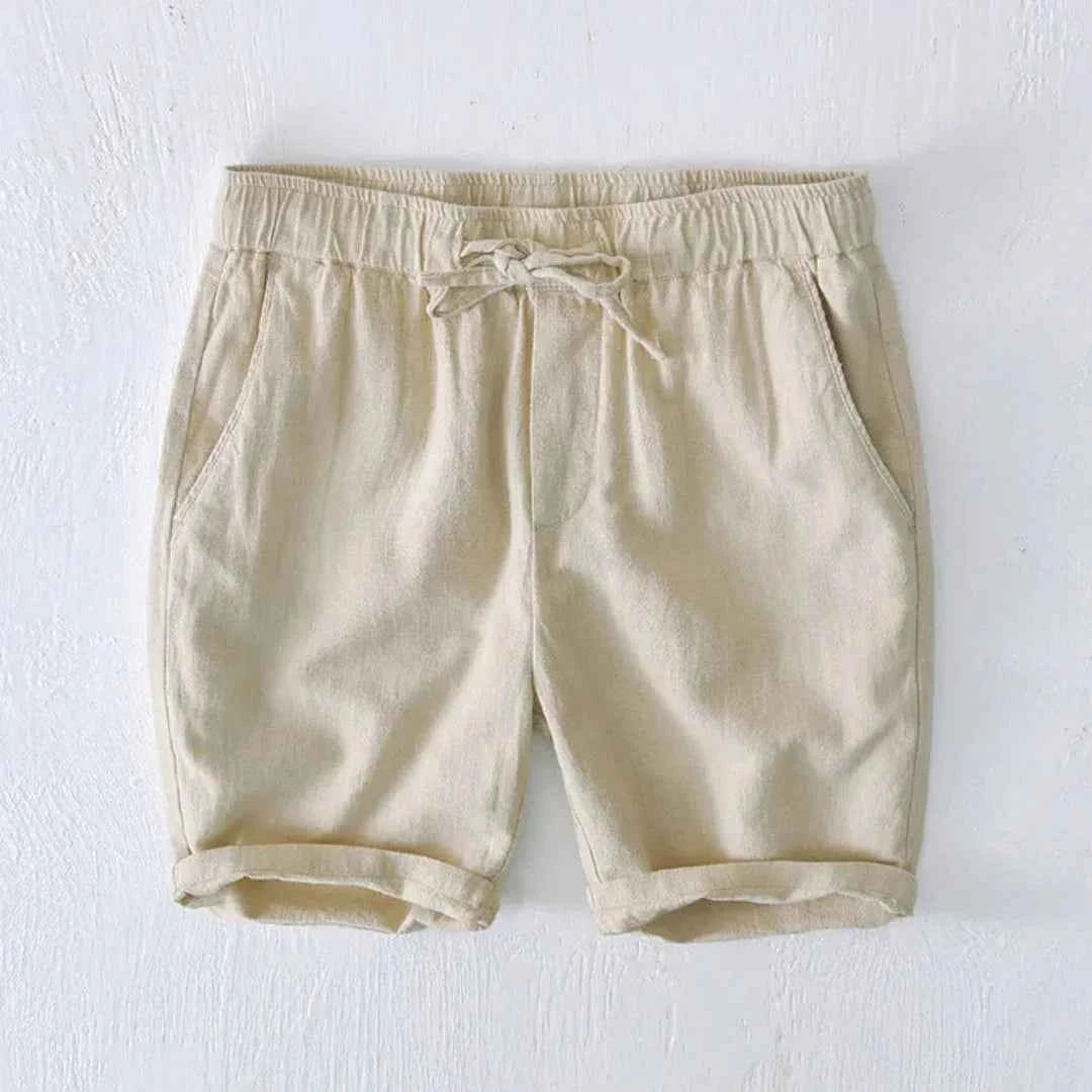 Milan | Korte broek heren met trekkoord - Khaki