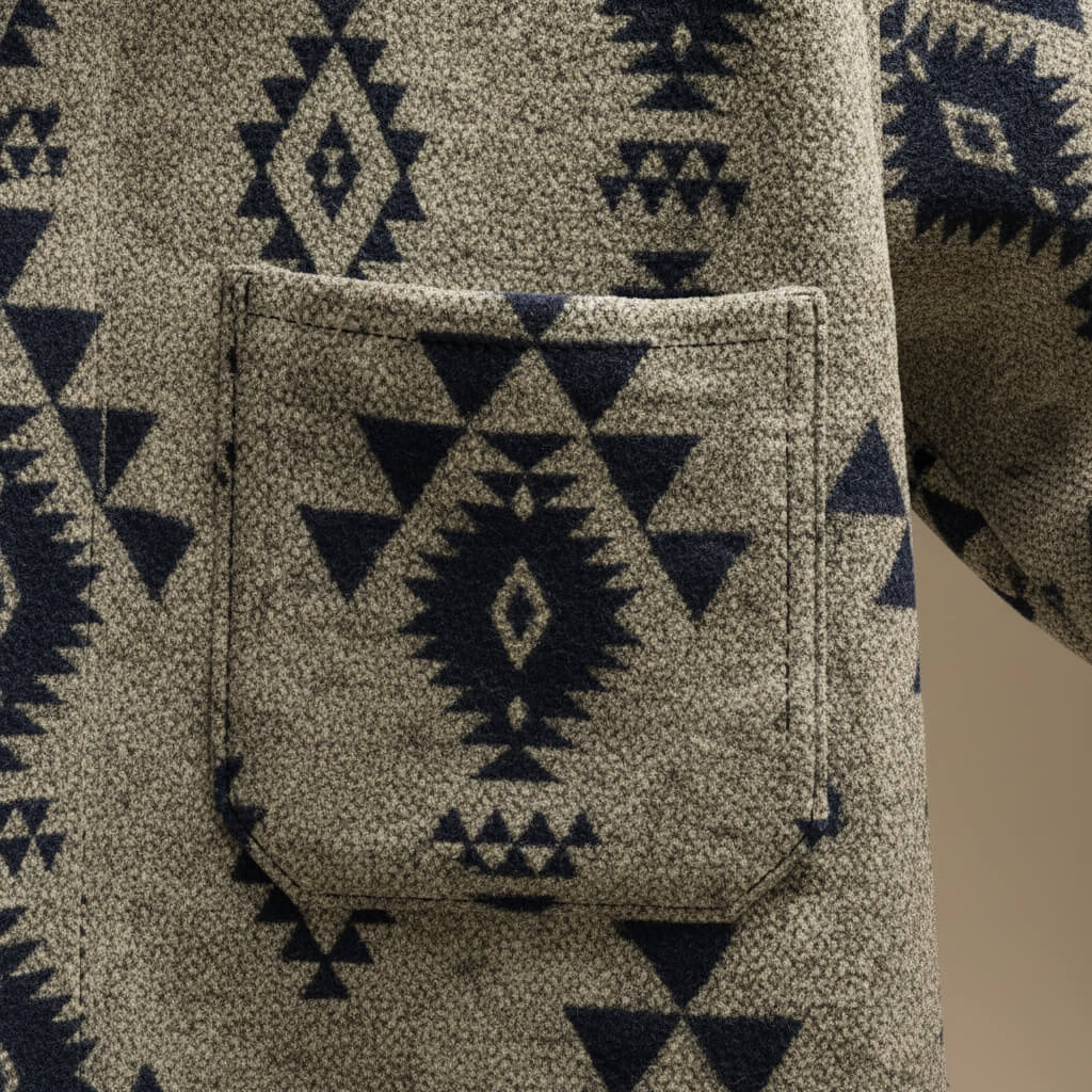 Milo | Wolmix overshirt voor heren - view 4