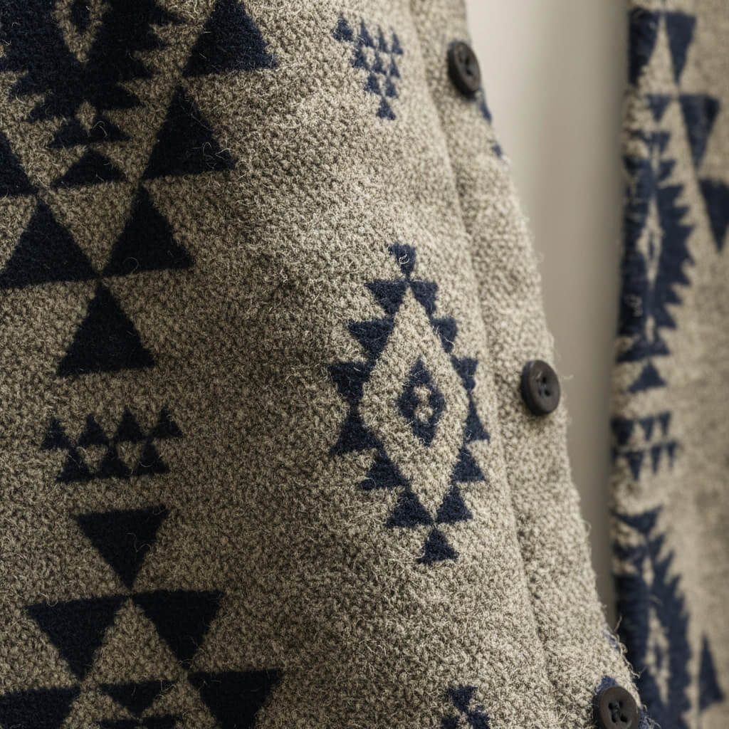 Milo | Wolmix overshirt voor heren - view 5