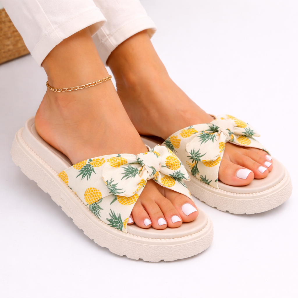 Milou | Platte sandalen voor dames met strik - view 2