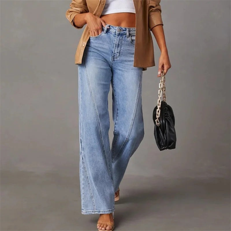 Milou | Wijde jeans voor dames met hoge taille - view 4
