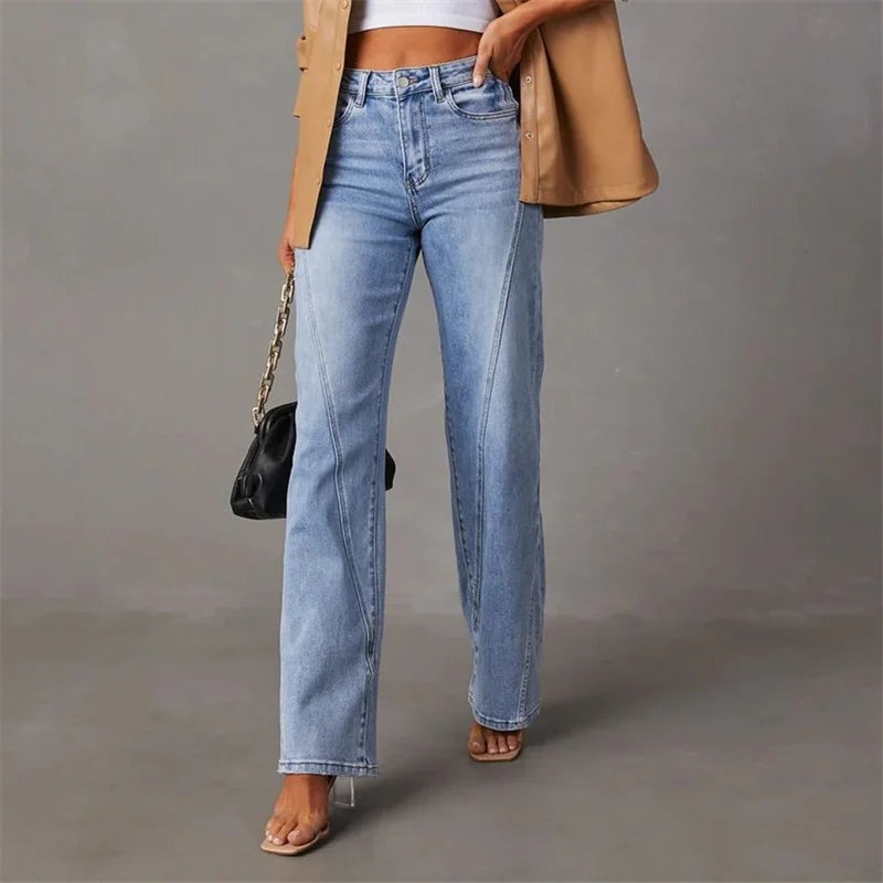 Milou | Wijde jeans voor dames met hoge taille - view 5