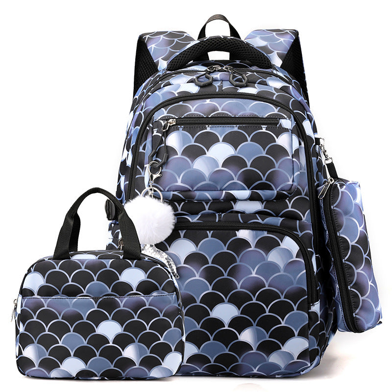 Monique | Schoolrugzak set met afneembare tas - Zwart