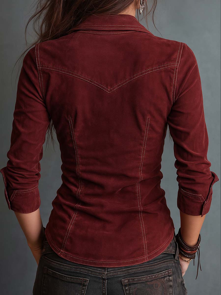 Myrthe | Spijkerblouse met rits voor dames - view 2