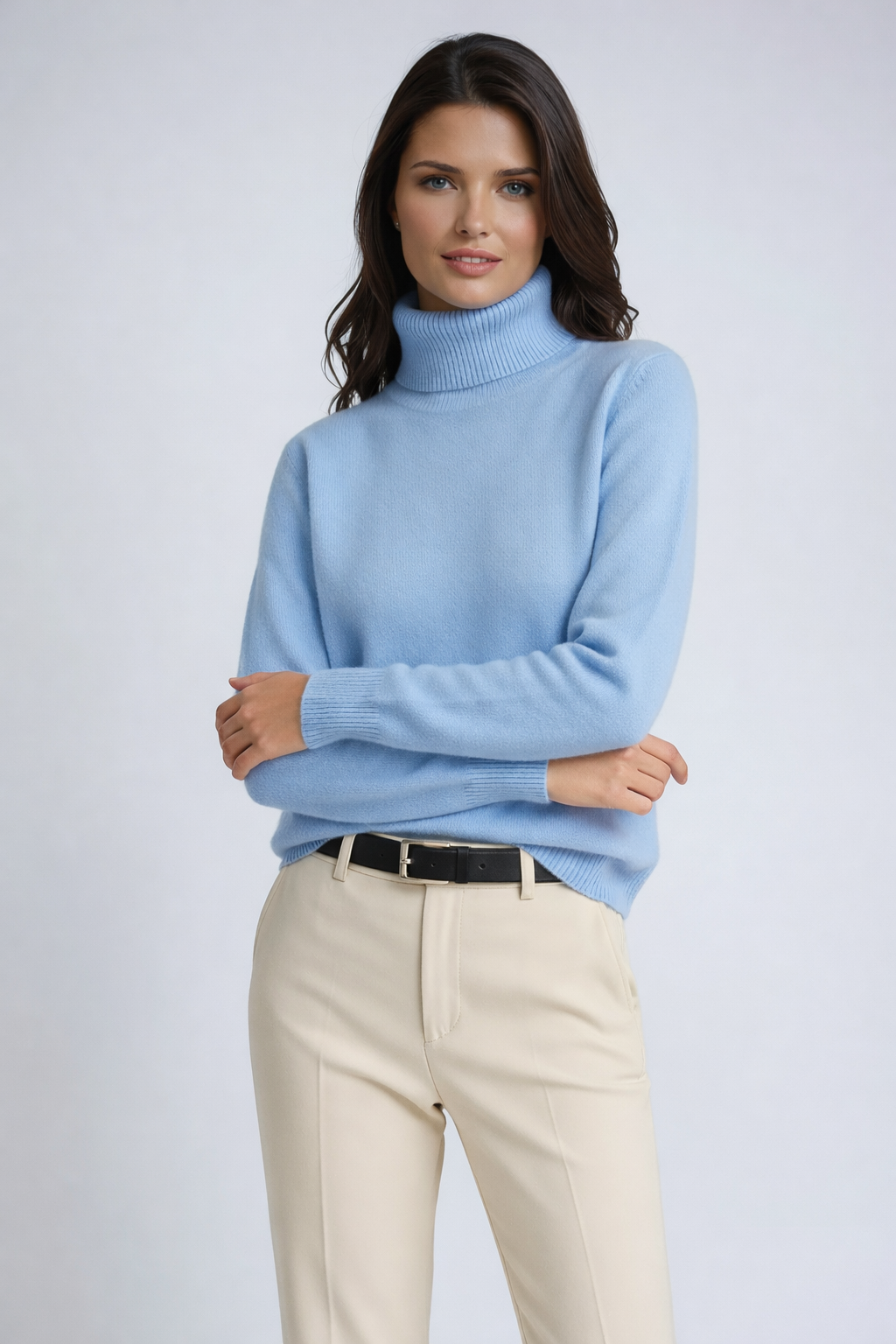 Navando - Pull col roulé femme | Tricoté & col haut