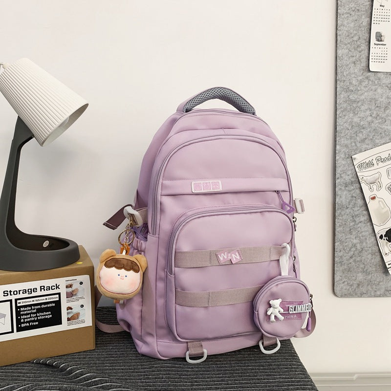 Nina | Multifunctionele rugzak voor school en reizen - Paars
