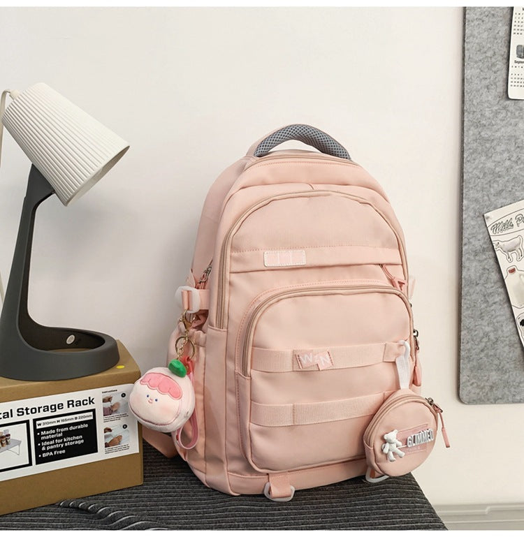 Nina | Multifunctionele rugzak voor school en reizen - Roze