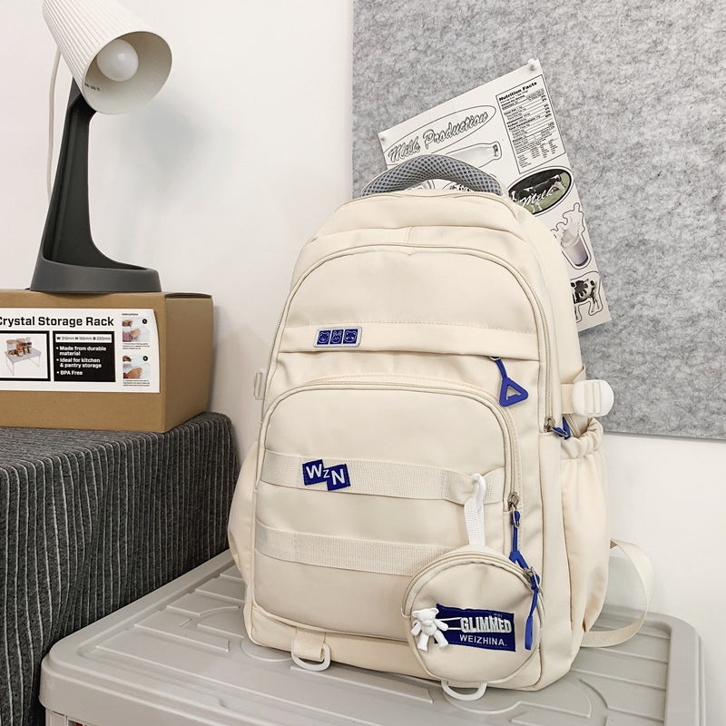 Nina | Multifunctionele rugzak voor school en reizen - Wit