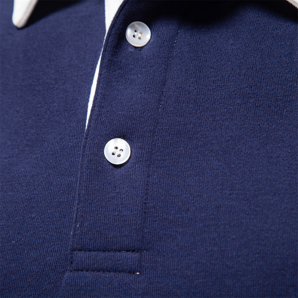 Olivier | Poloshirt met lange mouwen voor heren - view 7