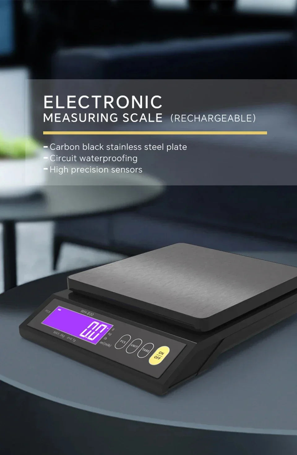 Onno | Digitale keukenweegschaal met LCD-display - view 9