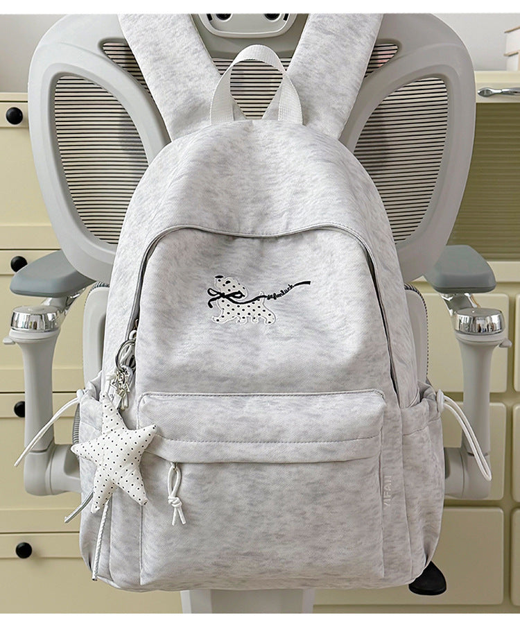 Peer | Casual rugzak met borduursel - Beige