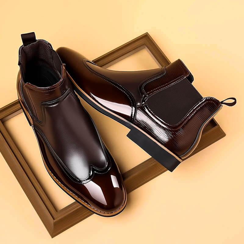 Pepijn | Leren chelsea boots voor heren - view 3