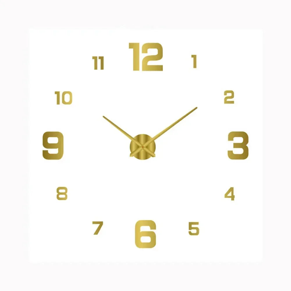 Pieter | Stille wandklok met gouden verloop - view 11