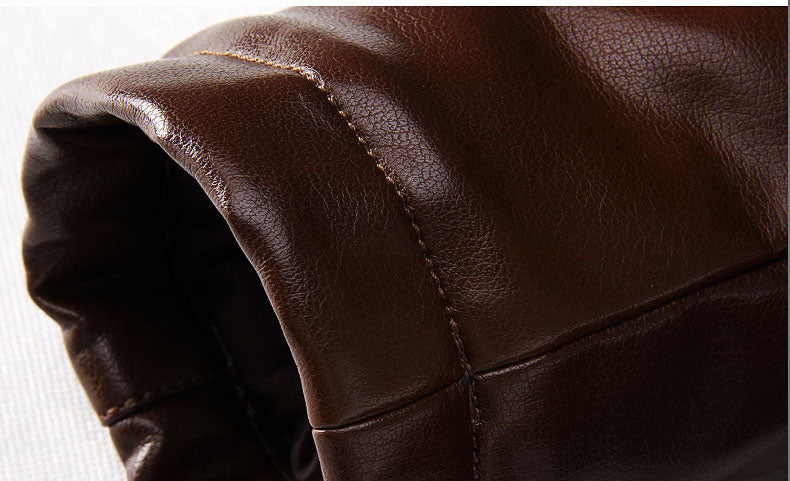 Veste imitation cuir western pour hommes - tendance sur mesure et résistante à l’eau