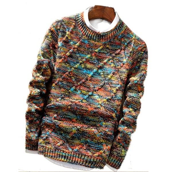 Navando | Pull en maille à motif losanges